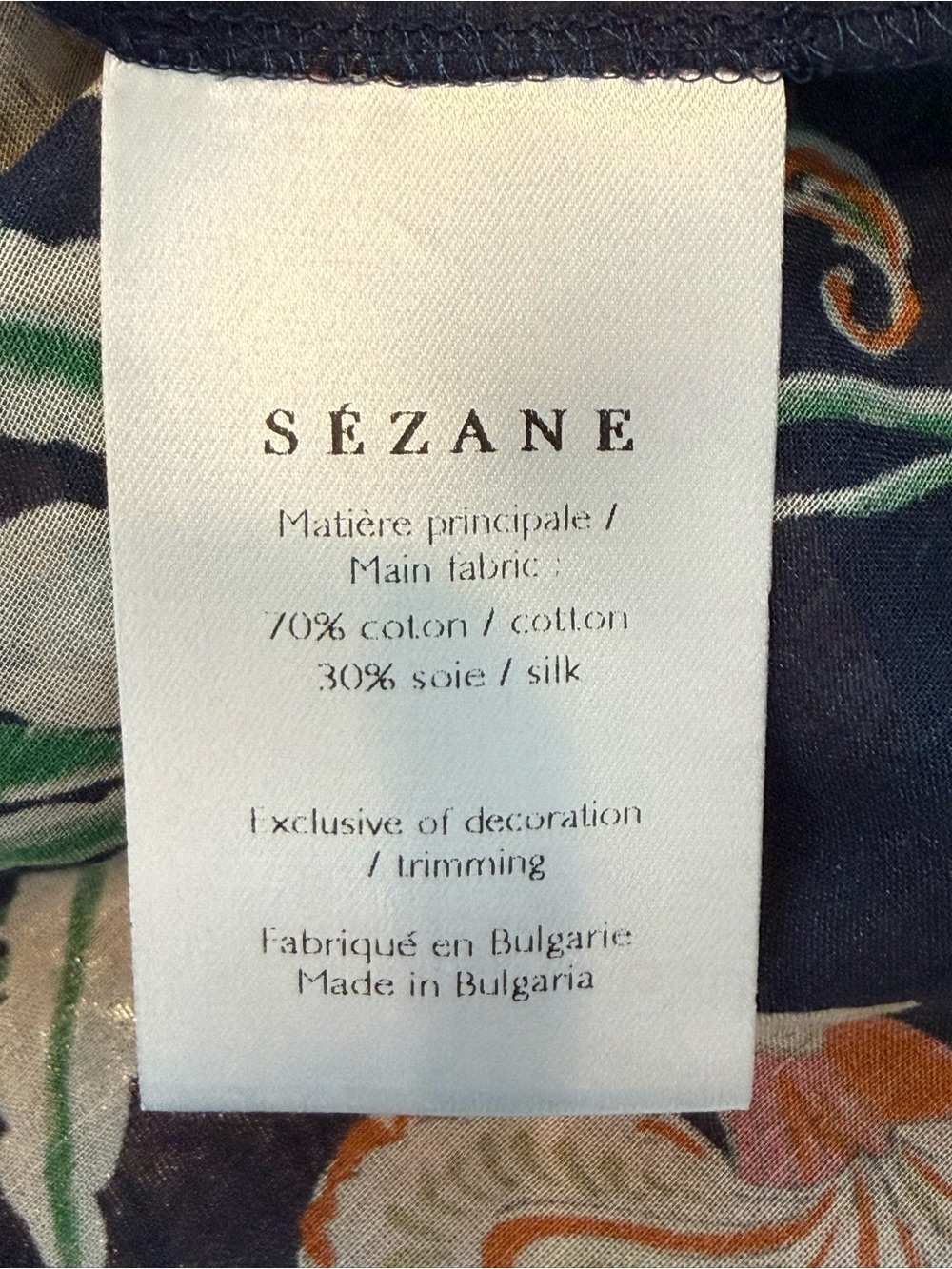 Sézane Piero Sheer Floral Button-Down Blouse - Picture 5 of 5
